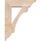 Ekena Millwork Legacy Traditional Smooth Bracket w/ Offset Brace, Douglas Fir, 7 1/2"W x 26"D x 34"H BKT0806X26X34LEC01SDF - alternate 3